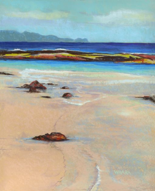Original pastel painting titled "Sugar Beach"