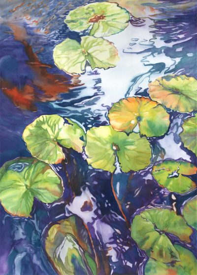 Beneath the Surface - original watercolor painting by Maui artist Christine Waara