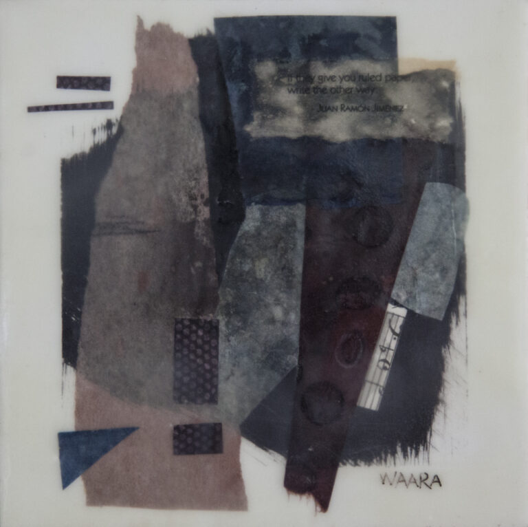 Original abstract encaustic painting titled 